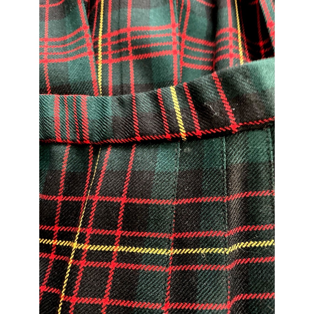VTG Pendleton Womens Skirt sz 4 Wool Tartan Plaid Pleated Midi Old Money Preppy - Picture 6 of 11